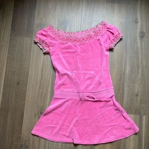 Juicy Couture pink bathing suit cover up